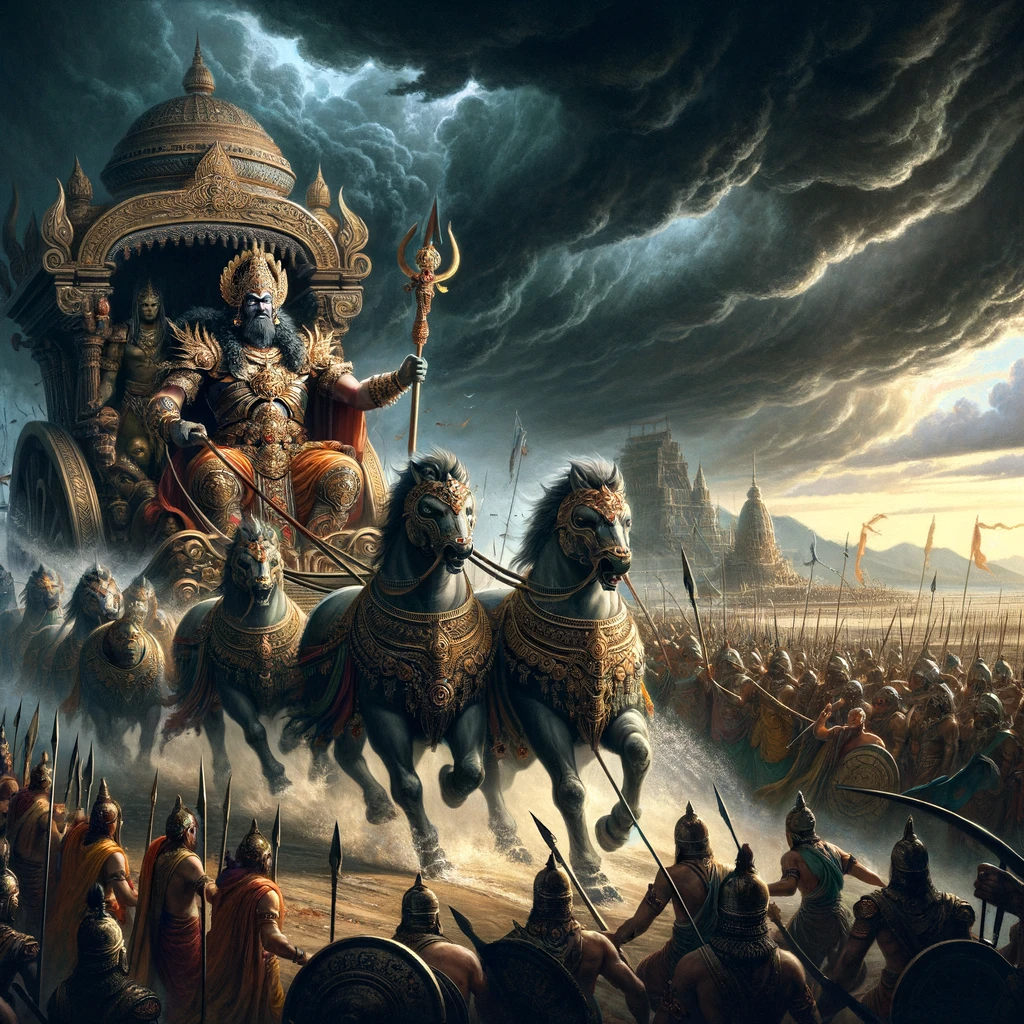 Ravana Enters the Battlefield